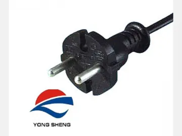 VDE Euro Round 2-Pin Plug