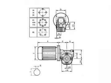 ACPK Single Stage Worm Reducer