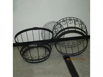 Barrel Shaped Wire Rack