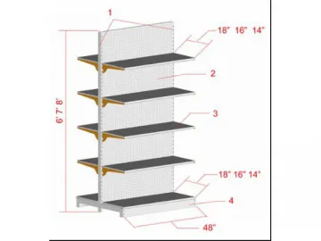 Supermarket Shelving Rack