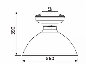 HLG422 80W Induction High Bay Light