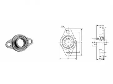 UFL000 Zinc Alloy Pillow Block Bearing