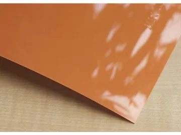 Orange High Gloss Decorative Plastic Sheet