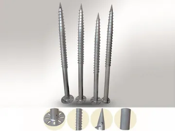 Ground Screw with Flange