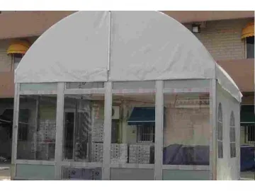 Clear Sidewall Dome Tent