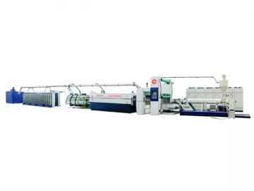 High Speed Plastic Extruding Flat Yarn Stretching Line