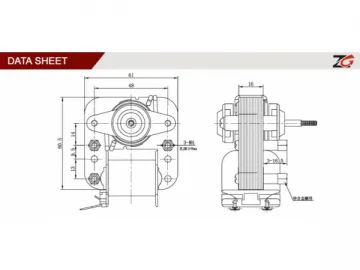 Oven Fan Motor YJ61-16