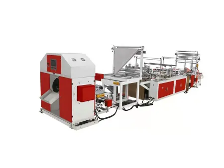 Automatic Ribbon-Through Garbage Bag Making Machine