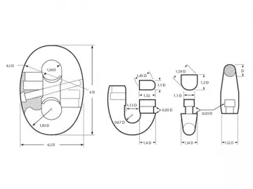 Kenter Shackles (Join together anchor and mooring chains)