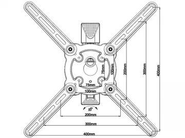 Articulating Wall Mount Bracket for 32-50 Inch TV