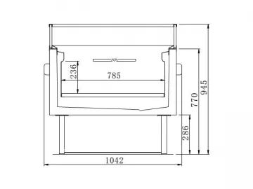 Commercial Island Freezer