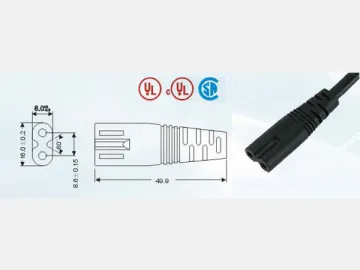 IEC 60320 C7 UL817/CSA Plug