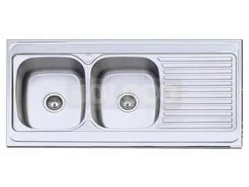 BL-935 Double Bowl Topmount Stainless Steel Kitchen Sink