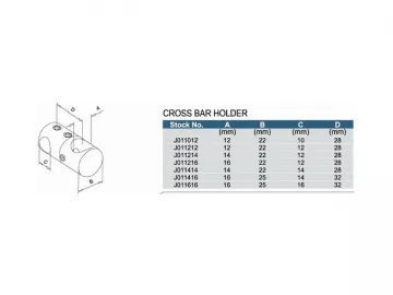 Stainless Steel Cross Bar Holder