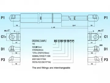 BXC 12/25 Swift and Sure Gas Spring