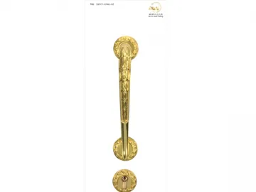 S2045-C04L-02 Brass Handle Door Lock