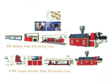 PVC Plastic Pipe Extrusion Line