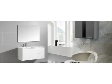 IL317 Bathroom Vanity Set with Single Porcelain Vanity Top