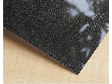 Black High Gloss Metallic PVC Film