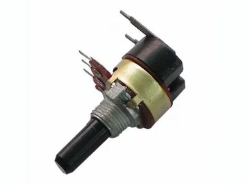 17mm Metal Shaft 500 ohm Potentiometer Switch, WH168-2