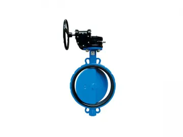 Wafer Butterfly Valve, Worm Gear Type