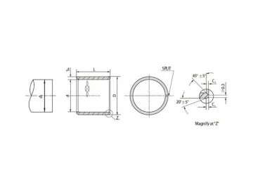 ISO3547(DIN1494) Wrapped Bronze Sleeve Bushing