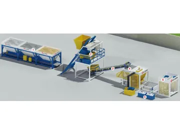 Simple Concrete Block Production Line