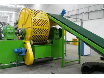 Whole Rubber Tyre Shredder