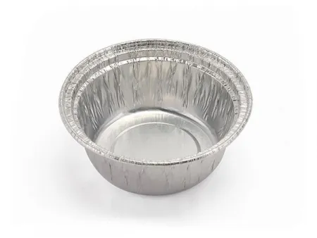 Round Wrinklewall Aluminum Foil Container, G rim