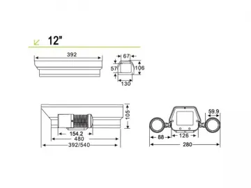 IRH160G-IP IP Camera IR Illuminator Housing