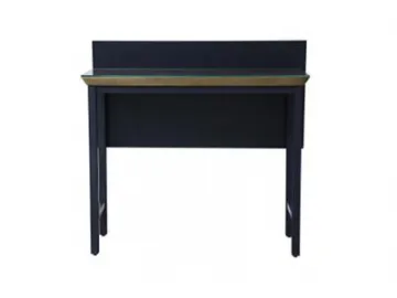 Wood Backplate Glass Hotel Writing Desk