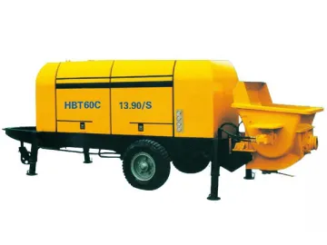 Trailer-Mounted Concrete Pump