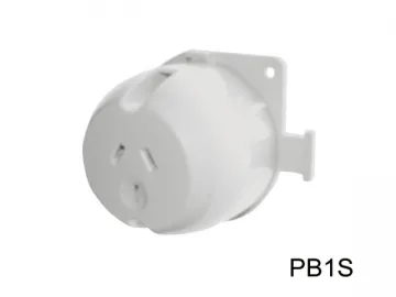 Single 3 Pin Surface Mounted Outlet