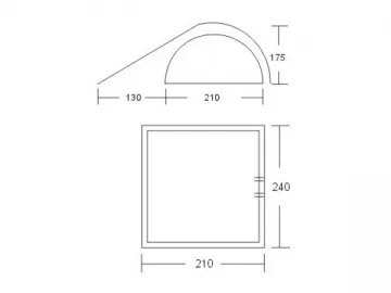 KM-9024 4-Person Camping Tent