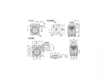 Combination Worm Gear Units of Worm Reducer