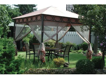 10' x 10' Soft Top Gazebo (Polyester Fabric) with Galvanized Steel Frame