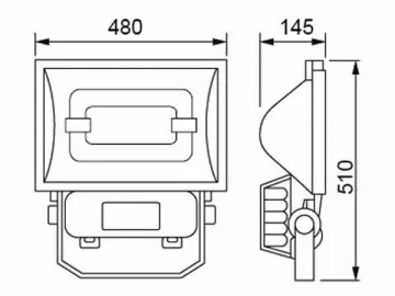 80W Induction Floodlight