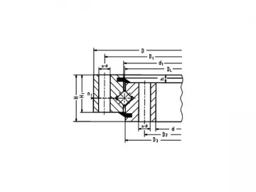 Cross-Roller Slewing Bearing(Without gear)