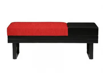 Wood Frame Hotel Sofa Bench