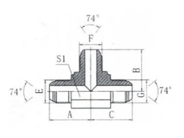 AQ Metric Male 74° Cone Hose Adapter