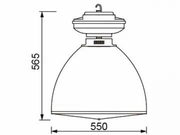 HLG443 300W Induction Industrial High Bay Lighting