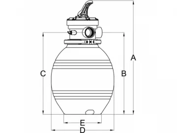 Top Mount Sand Pool Filter