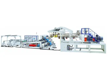 Plastic Sheet, Volumetric 3 Layer Sheet Co-extrusion Line