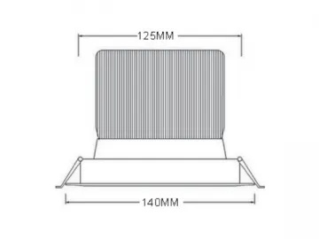 DL43140 COB LED Downlight