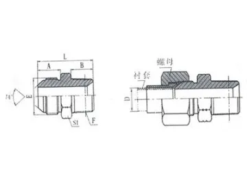 1JN JIC Male Hose Adapter