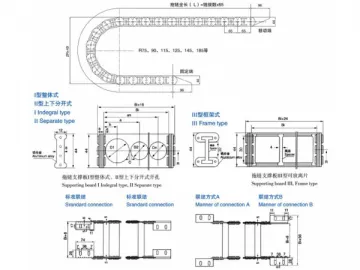 TL Series Steel Cable Drag Chains