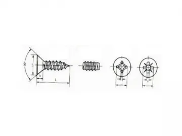 Self-Tapping Screw for Steel Framed Building