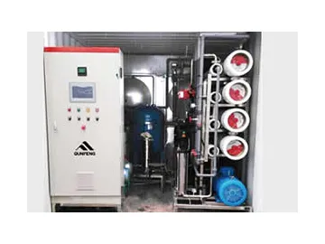 Containerized Seawater Desalination Plant, Reverse Osmosis (RO)