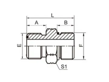 1FO SAE ORFS Male Hose Adapter