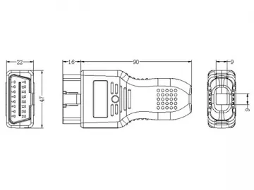 OBD Connector Shell-F